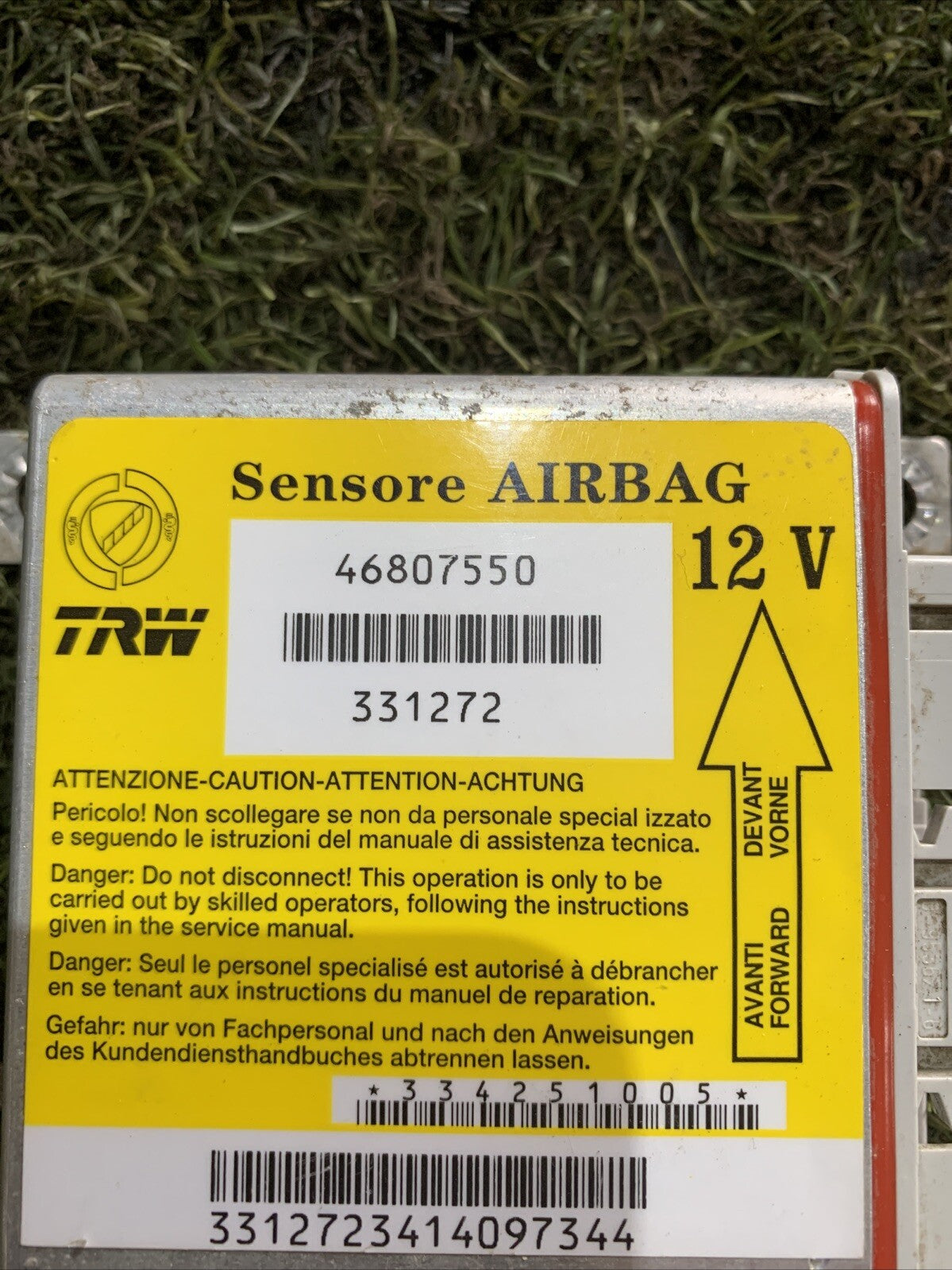 46807550 CENTRALINA AIRBAG FIAT PANDA 2 (169)(2003-2012)