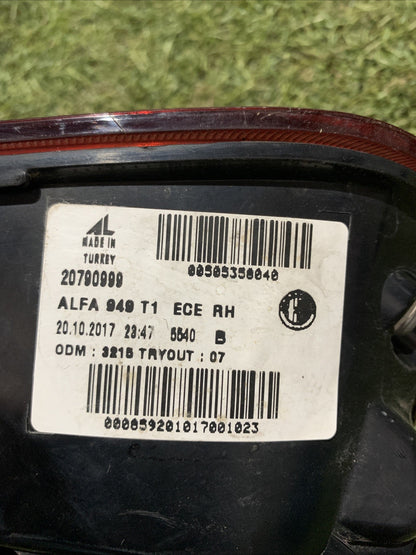 fanale stop posteriore Destro Esterno Alfa Romeo Stelvio ANNO 2018 00505358040