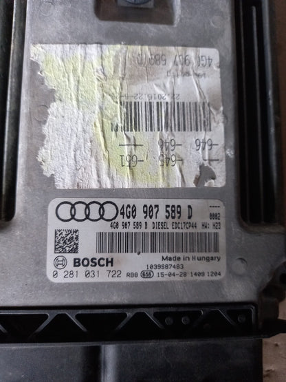 AUDI A6 C7 3.0TDI V6 MOTORE AUTOMATICO ECU DDE PRODUTTORE DI APPARECCHIATURE ORI