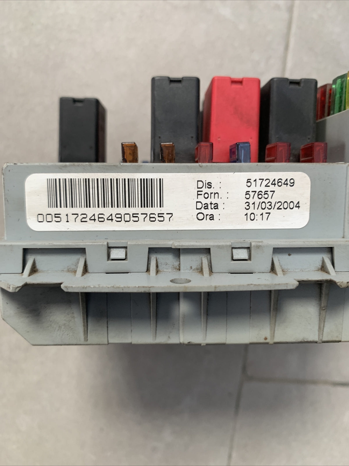 CENTRALINA BODY COMPUTER SCATOLA FUSIBILI LANCIA Y ORIGINALE CODICE 51724649