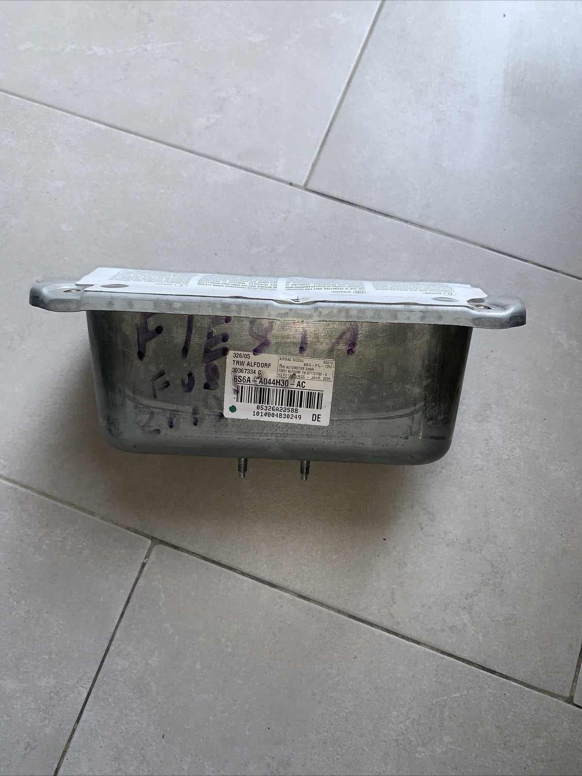 AIRBAG LATO PASSEGGERO FORD FIESTA V 2007 COD:6S6A-A044H30-AC