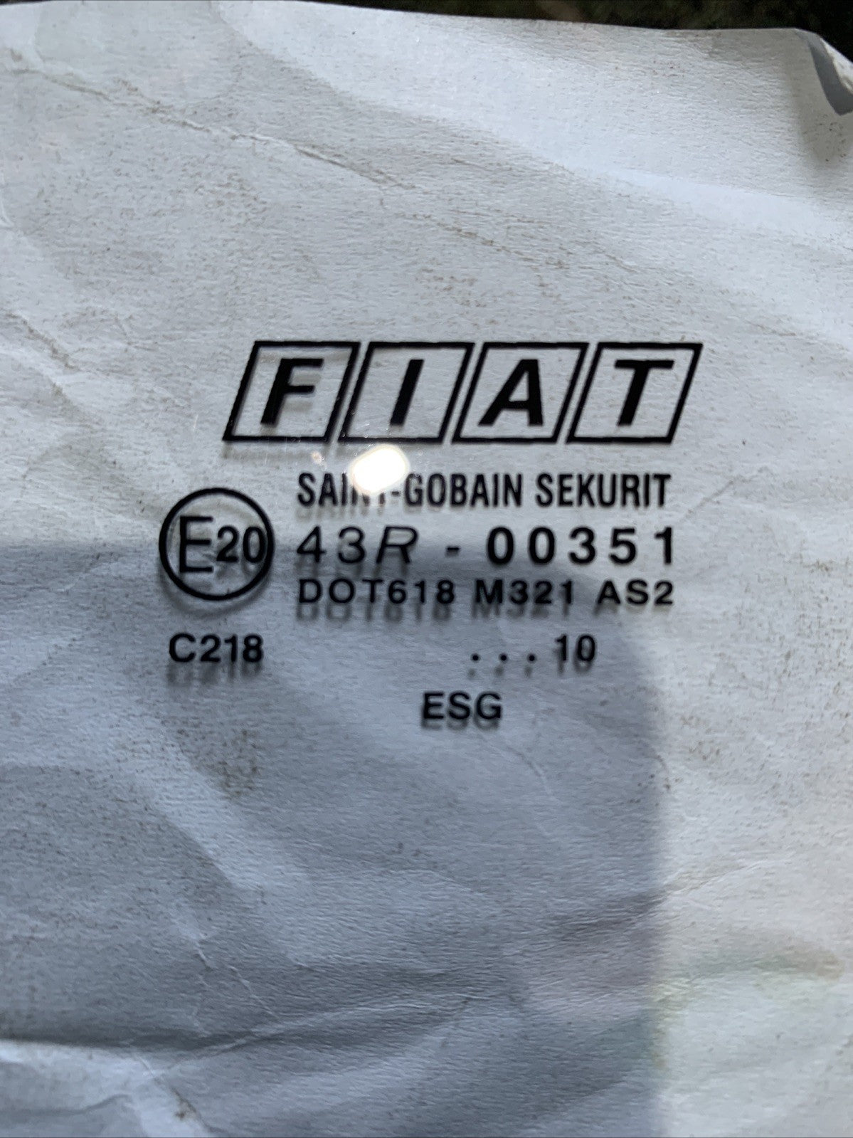 Vetro Scendente Anteriore Sinistro Fiat Punto 188 5 Porte 43R-00351