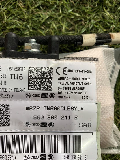 5G0880241B AIRBAG SEDILE SINISTRO SX  VOLKSWAGEN GOLF VII 7 2012 