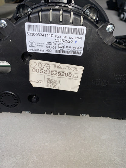 Quadro strumenti Tachimetro Contakm Fiat 500x 1.3 Multijet 2020 52162920