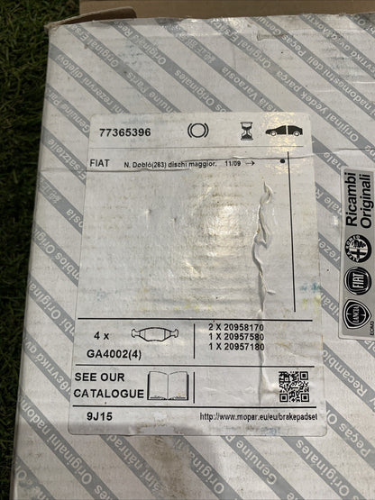 Pastiglie Freno Anteriore 77365396 Fiat Doblo I II Lancia Delta Originali