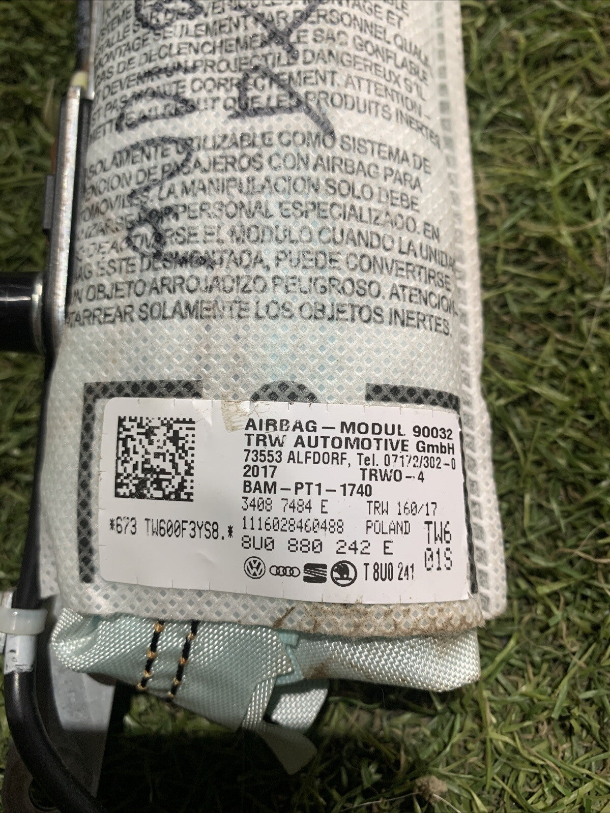 AIRBAG SEDILE DESTRO DX AUDI Q3 2016 8U0880242E