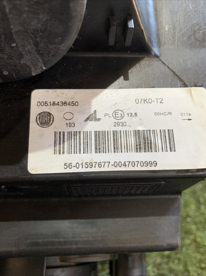 00518436450 fanale Faro Anteriore Sinistro SX FIAT PANDA 312 Guardare Le Foto