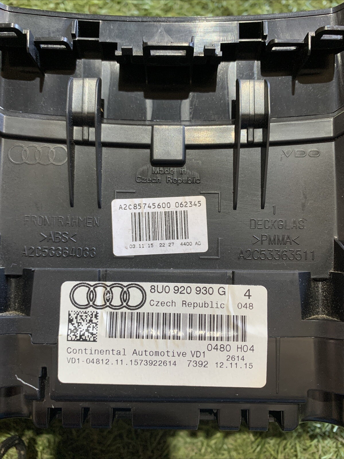 QUADRO STRUMENTI AUDI Q3 8U 2.0 2015 8u0920930g