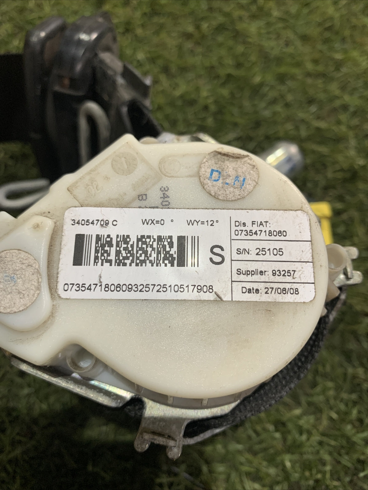 07354718060 CINTURA DI SICUREZZA ANTERIORE SINISTRA LANCIA DELTA 2008