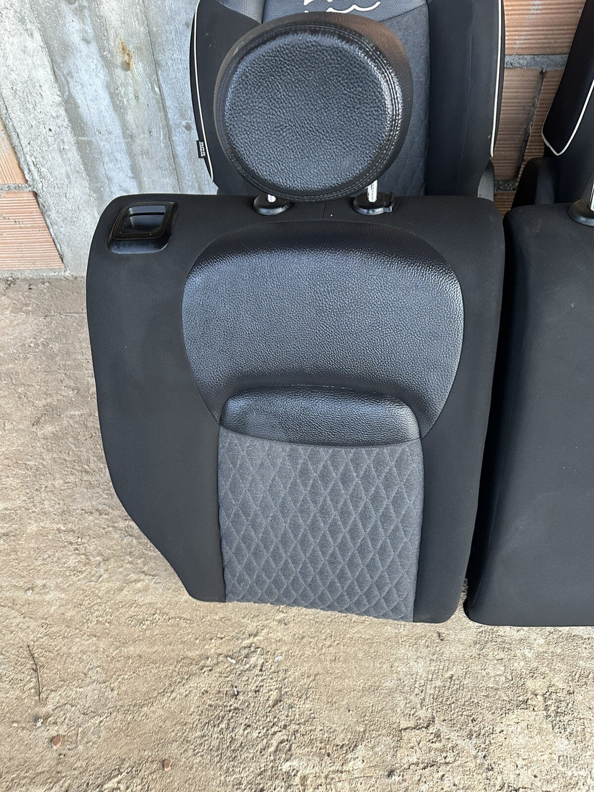 Sedili interni tappezzeria in pelle e stoffa Fiat 500X 2020 Completa