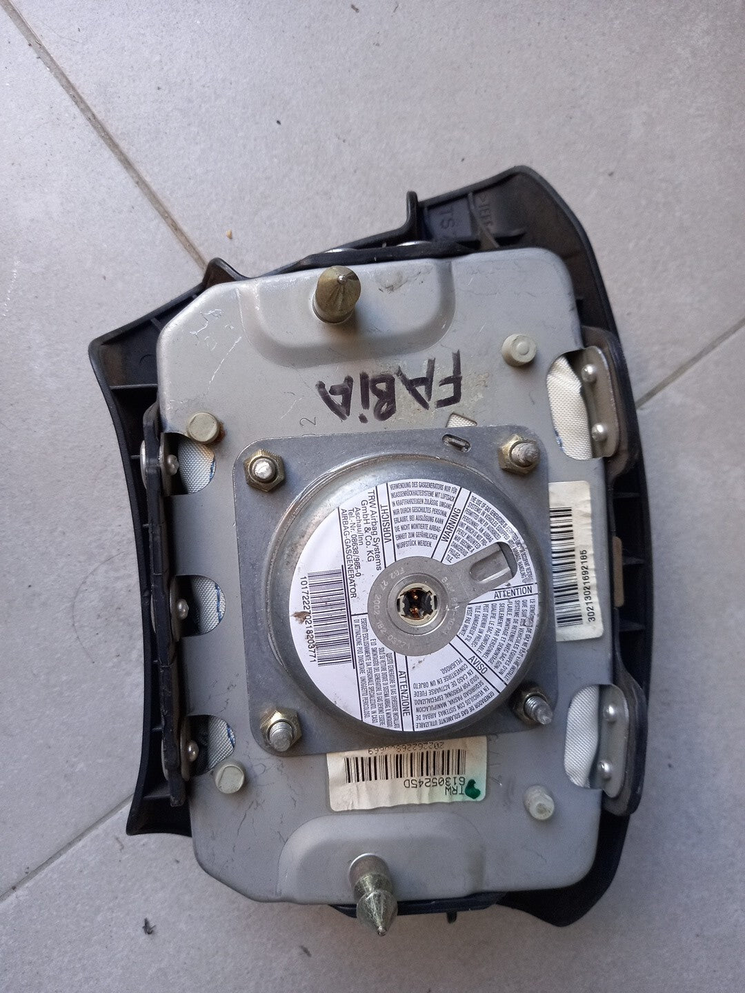 Airbag Volante Skoda Fabia 2002 Cod:61305245d