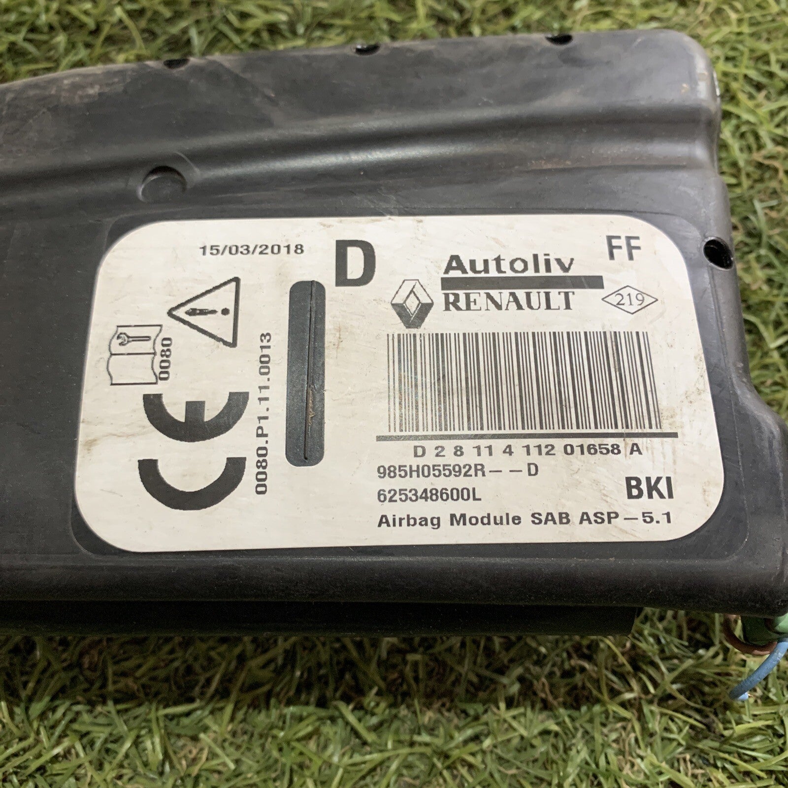 985H05592R AIRBAG SEDILE DESTRO LATO PASSEGGERO RENAULT Clio Serie IV